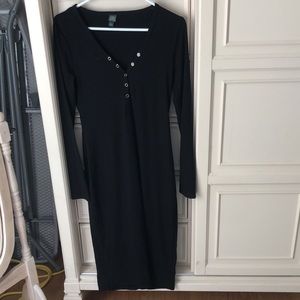 Black casual dress